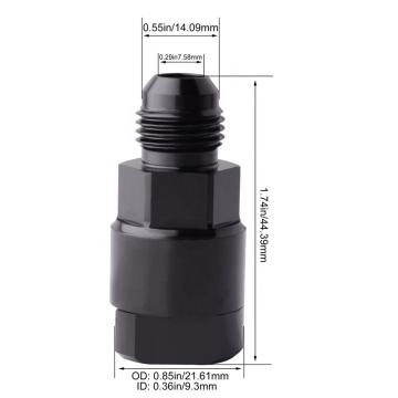 6an Erkek - 3/8 \ "Hızlı Bağlantı Keski Push Hardline Fitting Adaptör