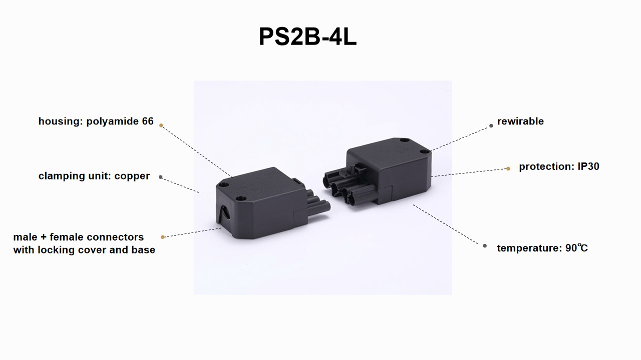 전기 수컷 암컷 플러그 가능 와이어 커넥터 Ps2b-4l, Bossgoo.com의 고품질 전기 수컷 암컷 플러그 가능 와이어 ...