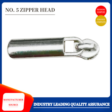 Metal zipper head square pull head