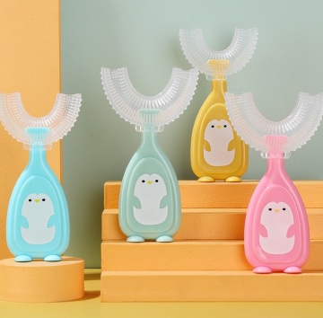 U-Shaped Silicone Toothbrush for Babies and Children