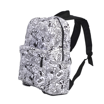 Bolsa escolar para estudantes Cartoon engraçado Impresso Big Mackpack