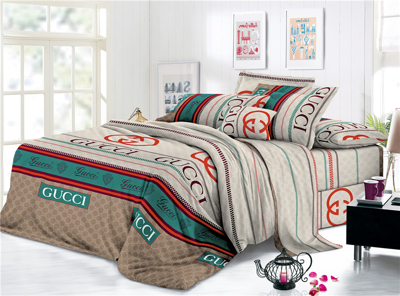 Soft Polyester Printed Checked Floral Designs Bed Sheets 1