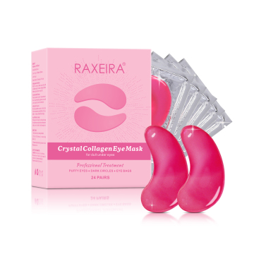 Custom Pink Gel Eye Mask with Collagen for Under Eye Hydration