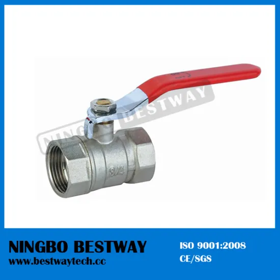 Nickel Plated Reduced Brass 1 inch Ball Valve