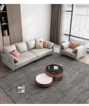 Sectional Couch 4 Seat Post-modern Lounge Seat Sofa