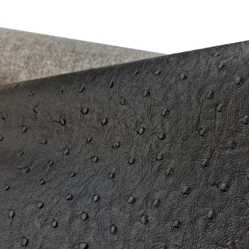 Affordable Faux PVC Leather with Ostrich Pattern: Ideal for Bags, Trolleys, Case Wrappings, and Home Upholstery