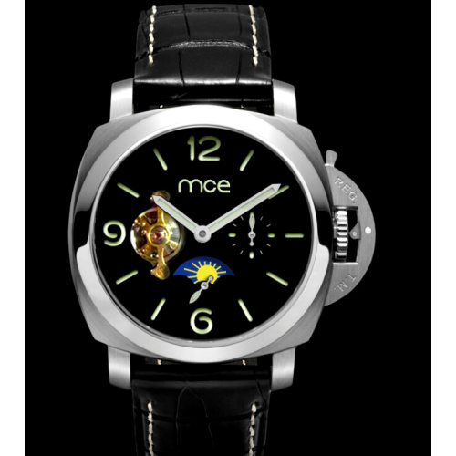 Casual vintage automatic mechanical men watch