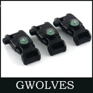 Multifunction Emergency Buckle Fire Starter Flint Buckle for Bracelet