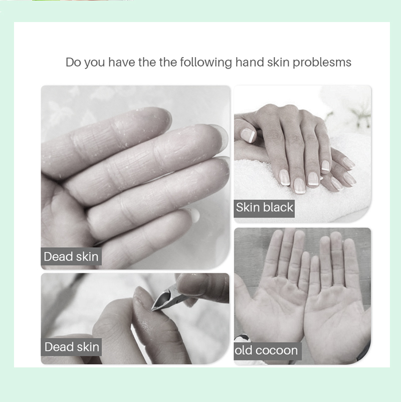 PUTIMI Aloe Exfoliating Hand Mask Gloves Paraffin Wax for Hands Moisturizing Spa Gloves Whitening Anti-Wrinkle Drying Hand Masks