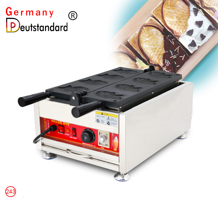 Machine à gaufres en forme de poisson taiyaki à glace électrique