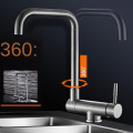 Modern Single Handle Stainless Steel Sink Kitchen Faucet