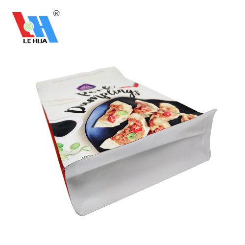 Flat Bottom Gusset Bags Custom Flat Bottom Foil Pouches For Delicatessen Supplier