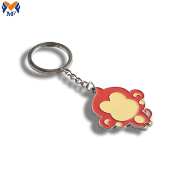 Custom Animal And Plant Metal Enamel Keychain