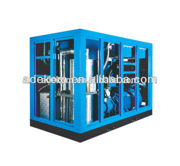 Stationary inverter controlled screw compressor