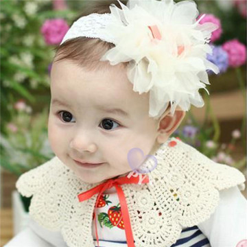 5pcs Hot Sale Fashion Style Sweet Baby Kid Girls Flower Lace Headband Infant Soft Elastic Hairband Hairlace Hair Accessories