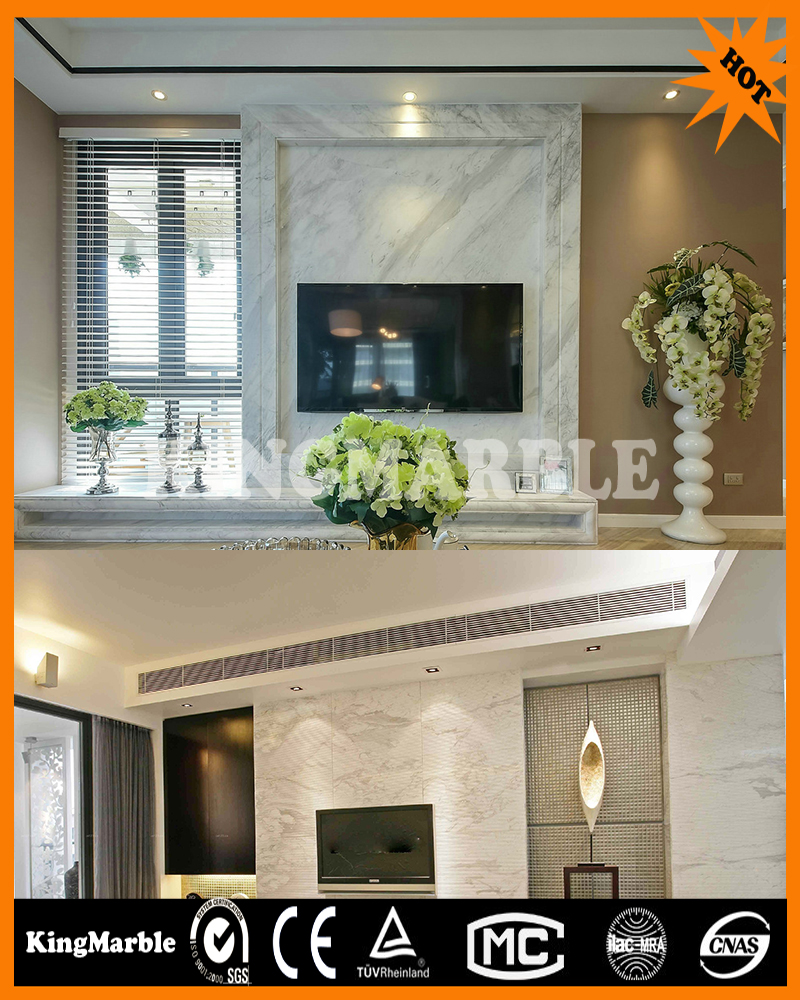 3D marble PVC sheet with high gloss surface