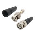 BNC Male Plug Solderless Straight/Right Angle Connector