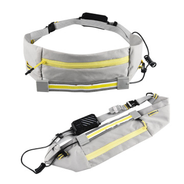 Reflective LED Pocket Waist Bag: Perfect for Nighttime Biking, Running, Fishing, and Other Outdoor Sports