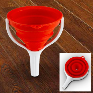Food grade silicone kitchen Collapsible Funnel