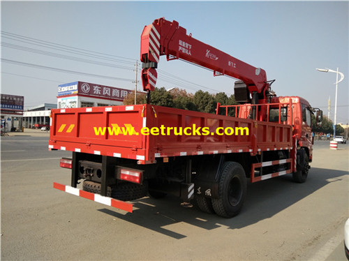 Dongfeng 5ton lori lililowekwa cranes za telescopic