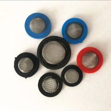 Metal Hose with Rubber Sealing Washer and Filter Dome