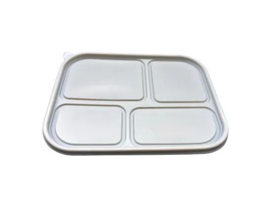 Fully degradable seashell lunch box lid