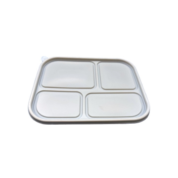 Fully degradable seashell lunch box lid