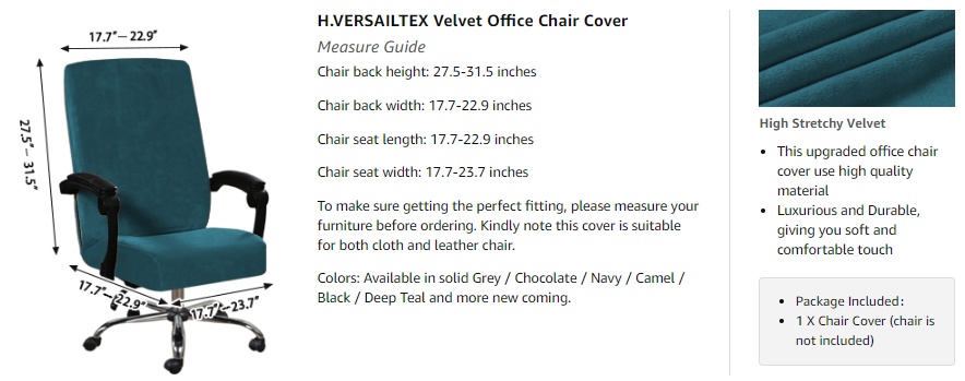 More Chair Covers Information