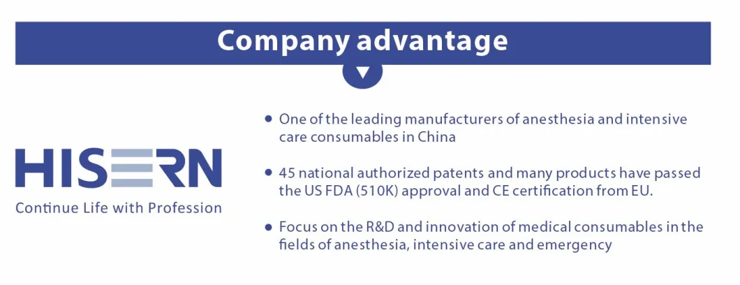 China Factory FDA Hisern Filtro médico y viral desechable.
