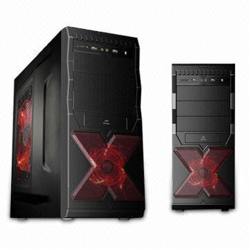 Desktop Computer Case with 2 x USB 1.1 Front Port, Made of 0.5mm SECC, New Front Panel Design