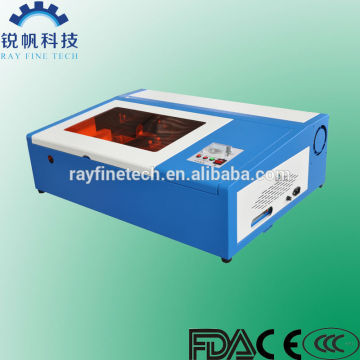 desktop laser machine/cheap laser engraving machine RF-3020-CO2-40W with 40W laser tube