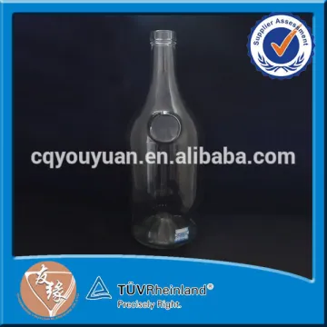wholesale clear glass 1500ml personalised whisky bottle