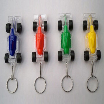 ABS Plastic Car Keychain with Sound and LED Light