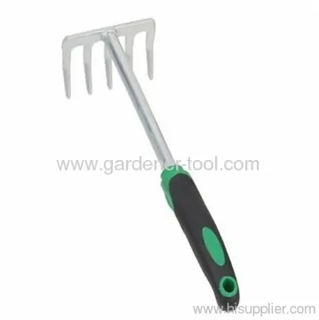 Garden Mini Metal Rake With Double Color 