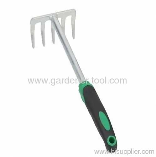Garden Mini Metal Rake With Double Color 