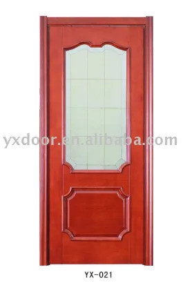 Solid Wood Composite Door (YX-021)wood door