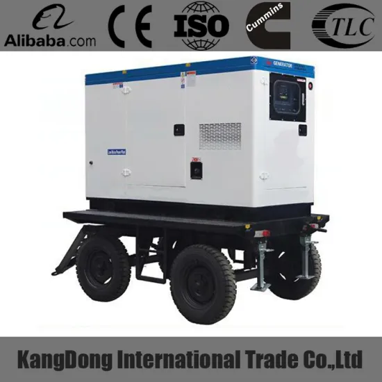 100KVA moblie tralier silent type CE approved diesel generator
