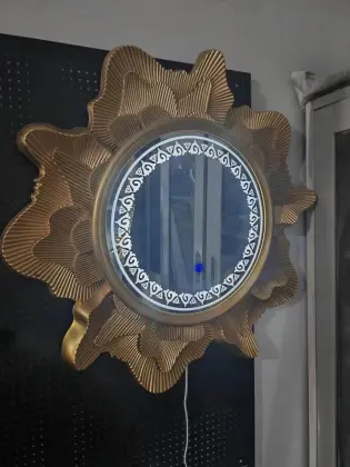 Led make up mirror glass interior decoration