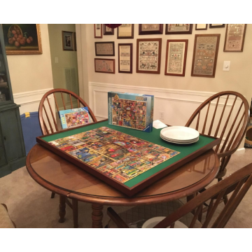 EASTOMMY Wooden Puzzle Board Fits