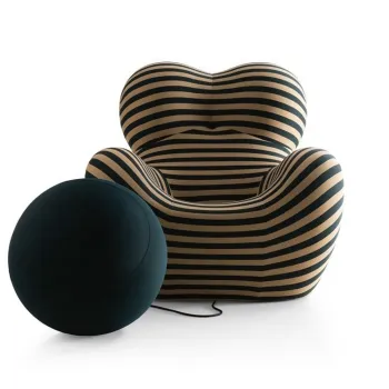 High-Quality European Style Relaxing Fiberglass Apple Ball Chair
