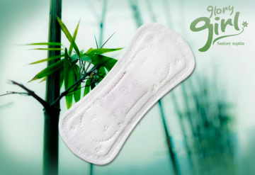 Ultra thin bamboo fiber panty liner with anion
