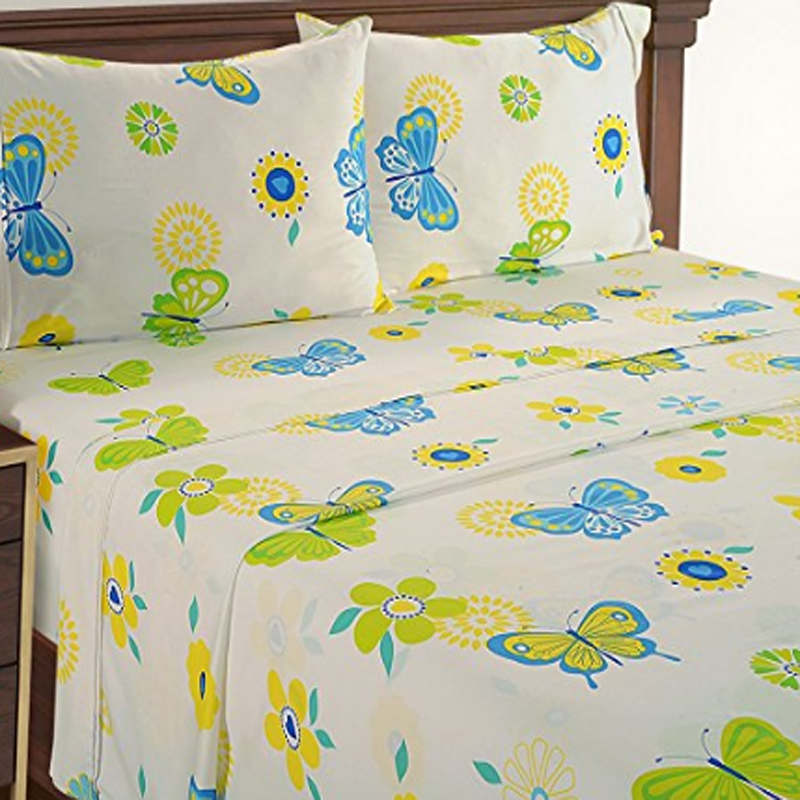 Colorful Organic Cotton Sateen Printed Sheet