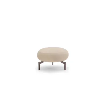 Fabric Upholstery Ottoman Round Footstool Ottoman sofa
