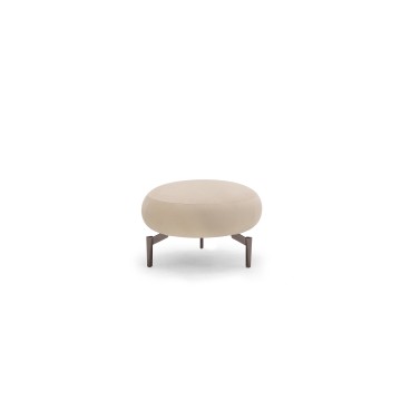 Ausgefallene Stoffpolster kleiner osmanischer Ottoman rund moderne Fußmängel Ottomane Fußhocker Wohnzimmer Möbel Heimhocker &amp; Ottoman Oval