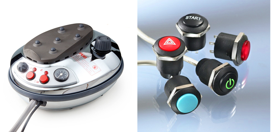 Mechanical and electrical life of waterproof push-button switches