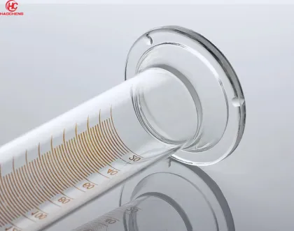 Borosilicate Glass Measuring Cylinder with Hexagonal Base