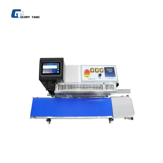 Continuous Band Sealing Machine with Expiry Date Inkjet Printing for Plastic Tea Bags