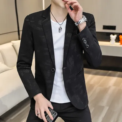 M-4XL New Corduroy Men's Casual Suit Coat