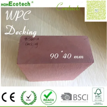 Solid board wpc outdoor living patio barefoot friendly wpc deckings