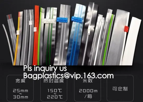 eco-friendly plastic non-teeth pe vacuum compressed bag zipper, PE PRESS LOCK zipper for package bag, vacuum bag easy tear zippe